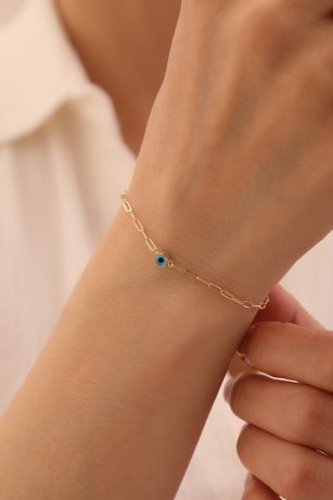 Ataş Zincir Nazar Boncuğu Bileklik - 3