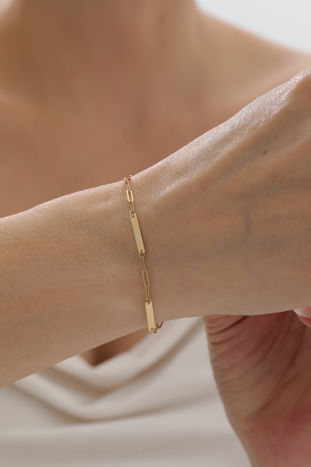 Ataş Zincir Plaka Bileklik - Yavuz Kuyumculuk (1)