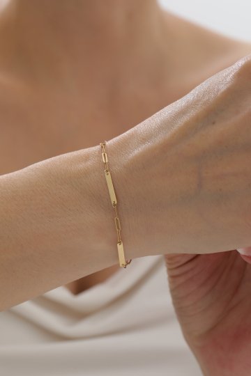 Ataş Zincir Plaka Bileklik - 1