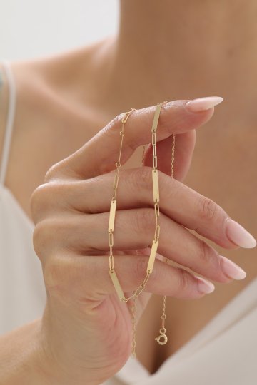 Ataş Zincir Plaka Kolye - 3