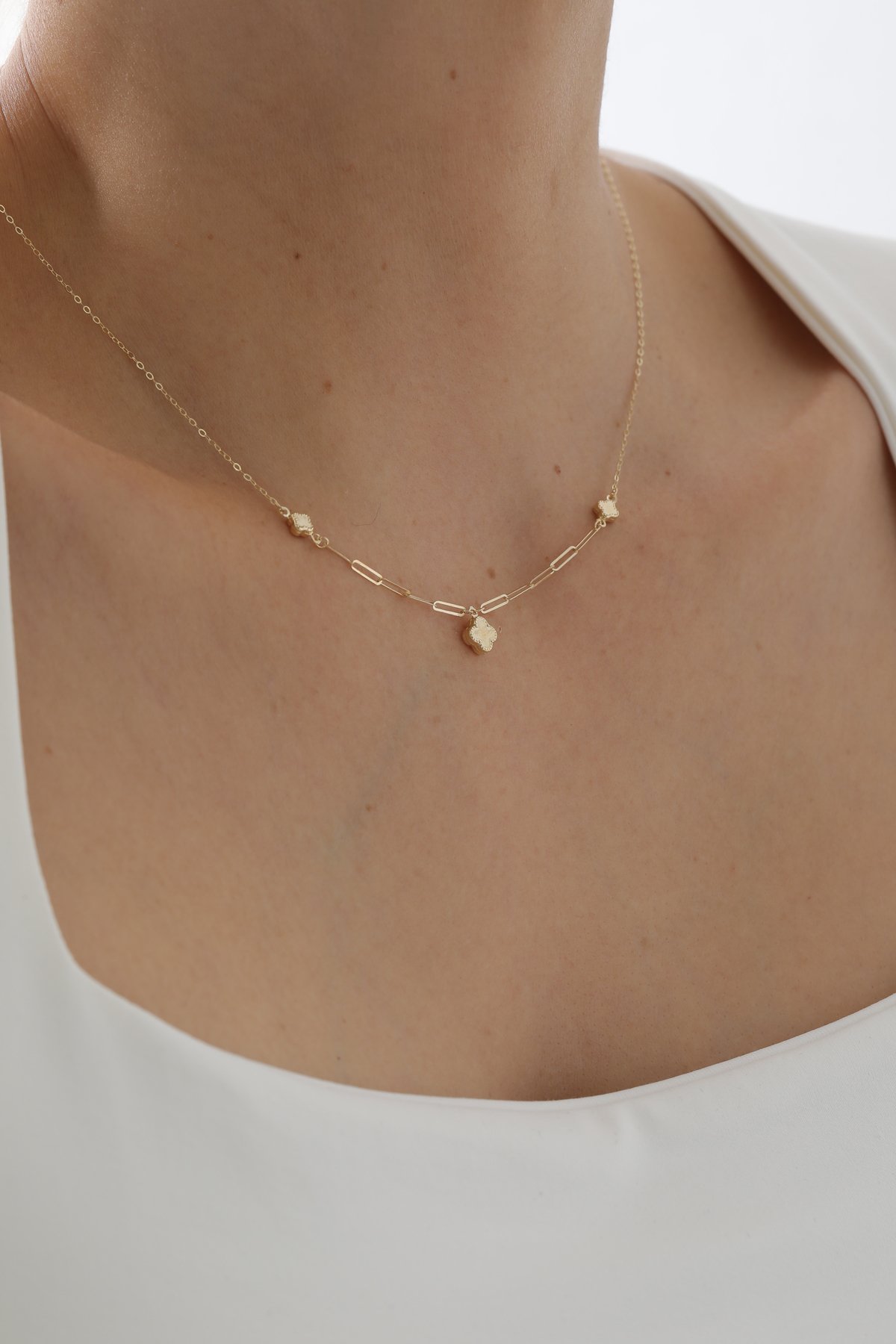 Ataş Zincir Üçlü Yonca Kolye - Yavuz Kuyumculuk (3)