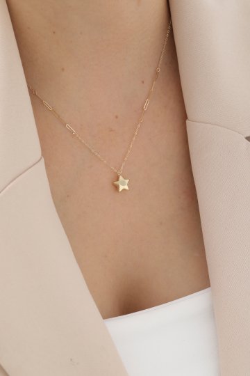 Ataş Zincir Yıldız Kolye - 1