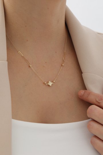 Ataş Zincir Yonca Kolye - 2