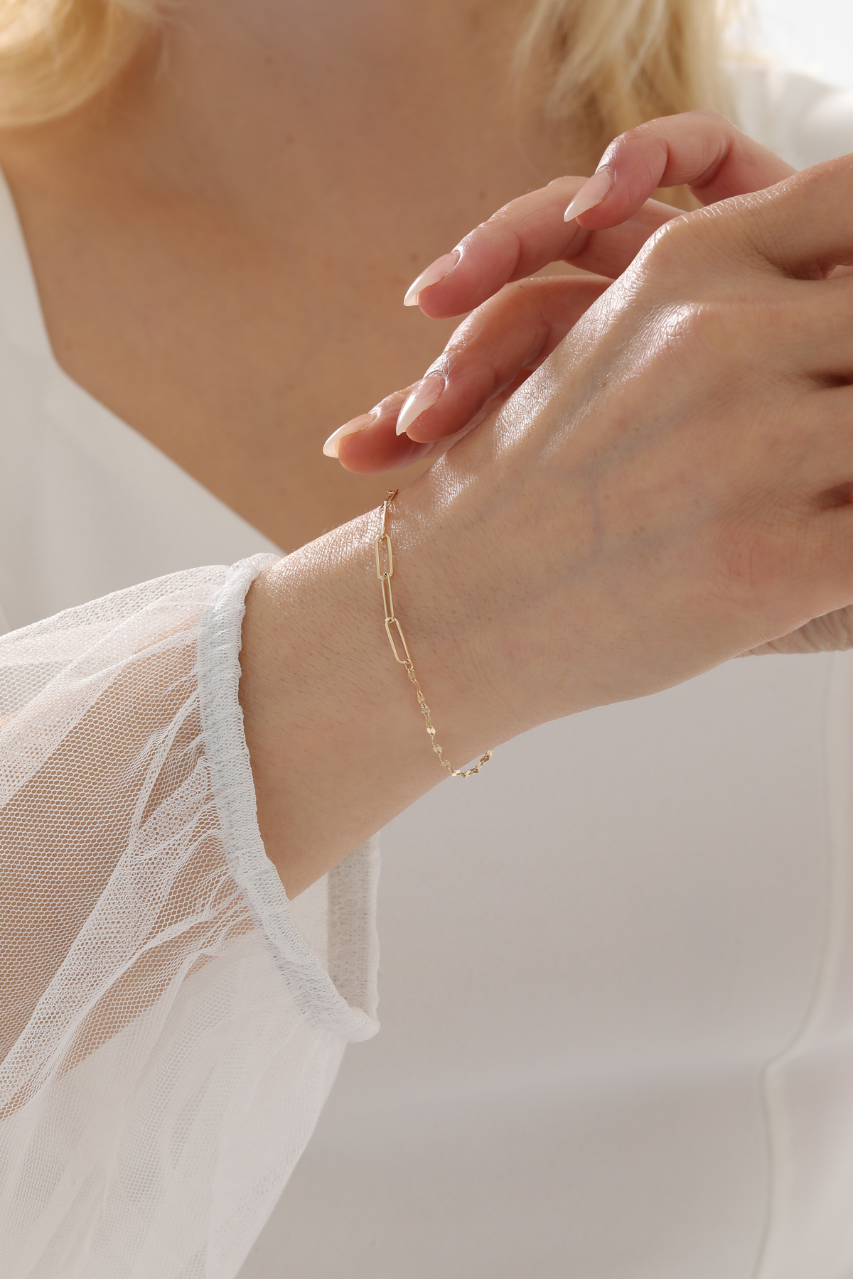 Aynalı Zincir Ataş Bileklik - Yavuz Kuyumculuk (1)