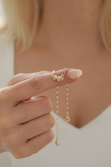 Aynalı Zincir Ayıcık Bileklik - 3