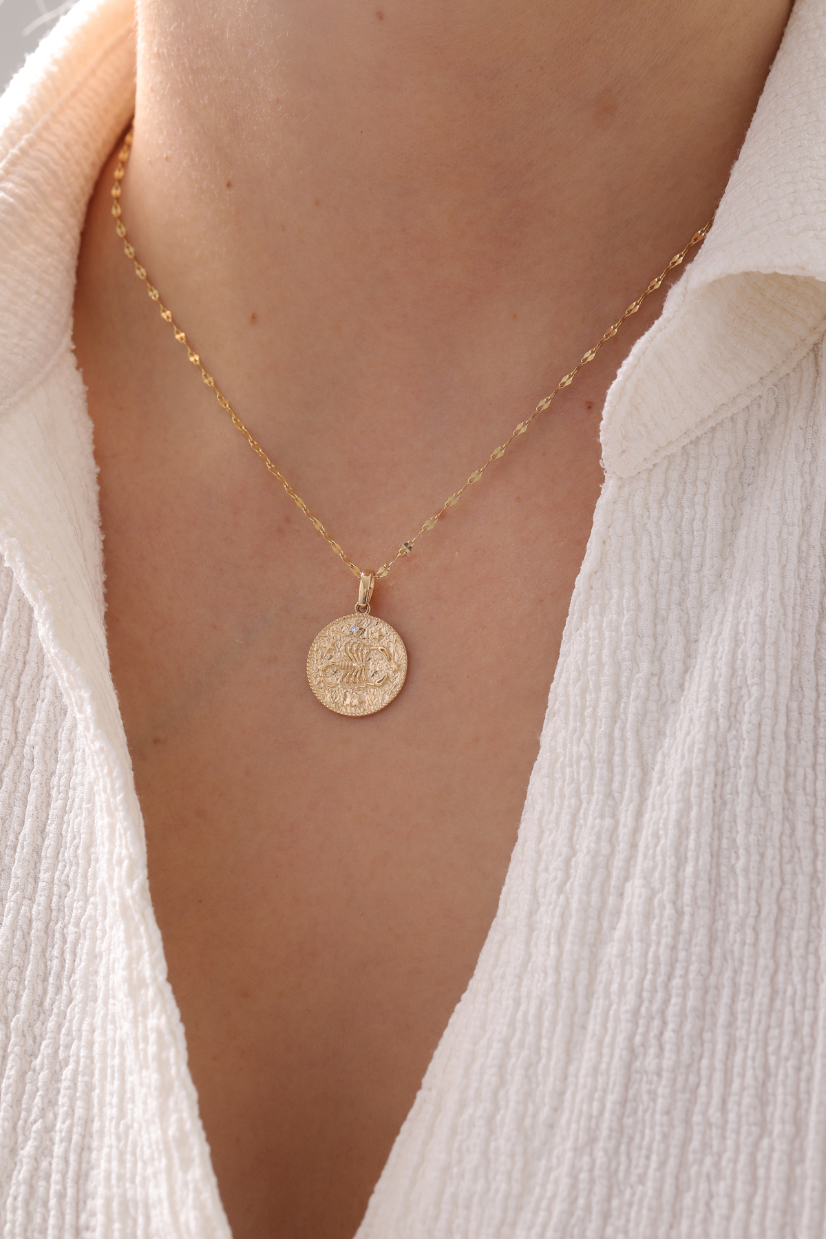 Aynalı Zincir Burç Kolye - Yavuz Kuyumculuk (3)