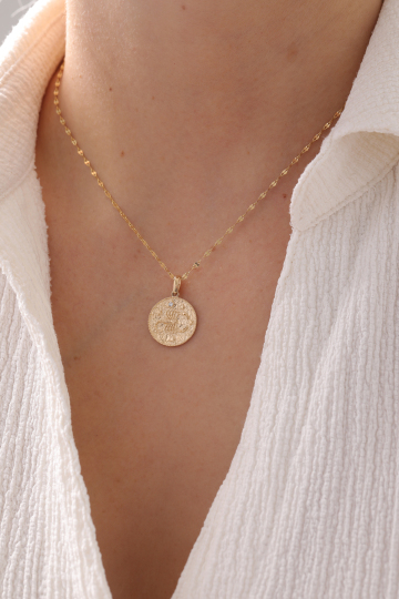 Aynalı Zincir Burç Kolye - 3