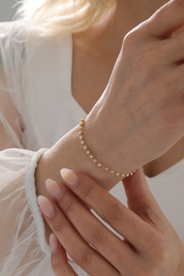 Aynalı Zincir Dorika Bileklik - 2