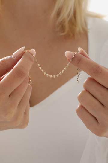 Aynalı Zincir Dorika Bileklik - 3