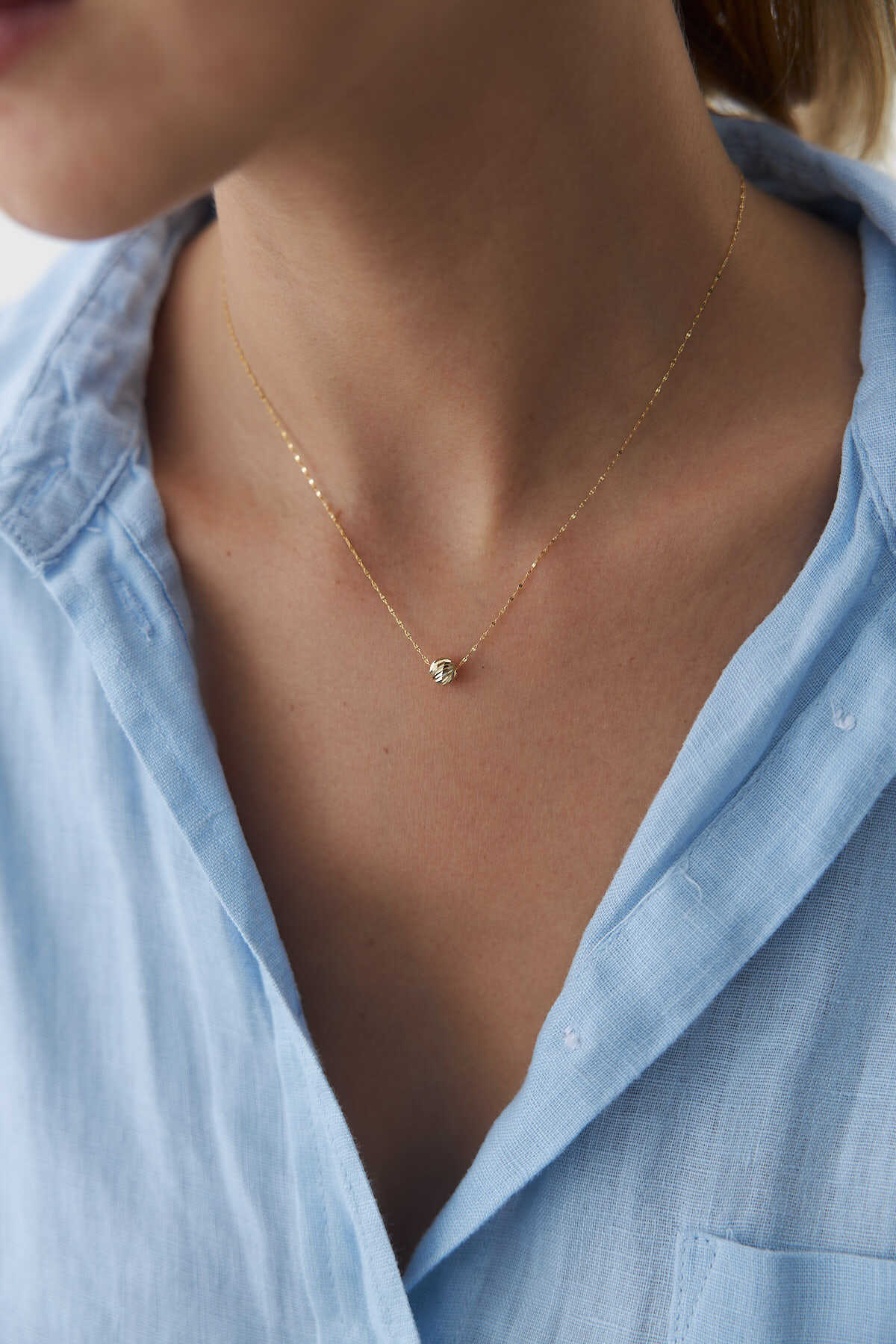 Aynalı Zincir Dorika Kolye - Yavuz Kuyumculuk (4)