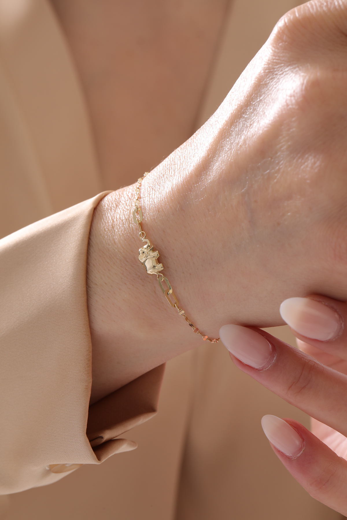 Aynalı Zincir Fil Bileklik - Yavuz Kuyumculuk (1)