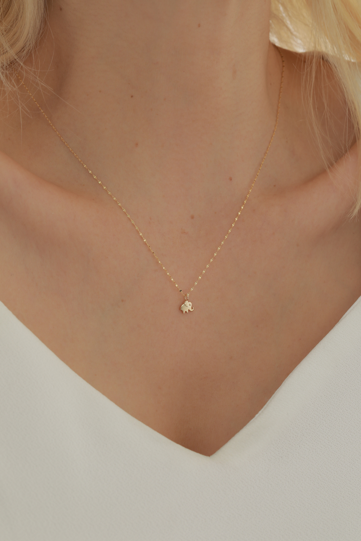 Aynalı Zincir Fil Kolye - Yavuz Kuyumculuk (2)