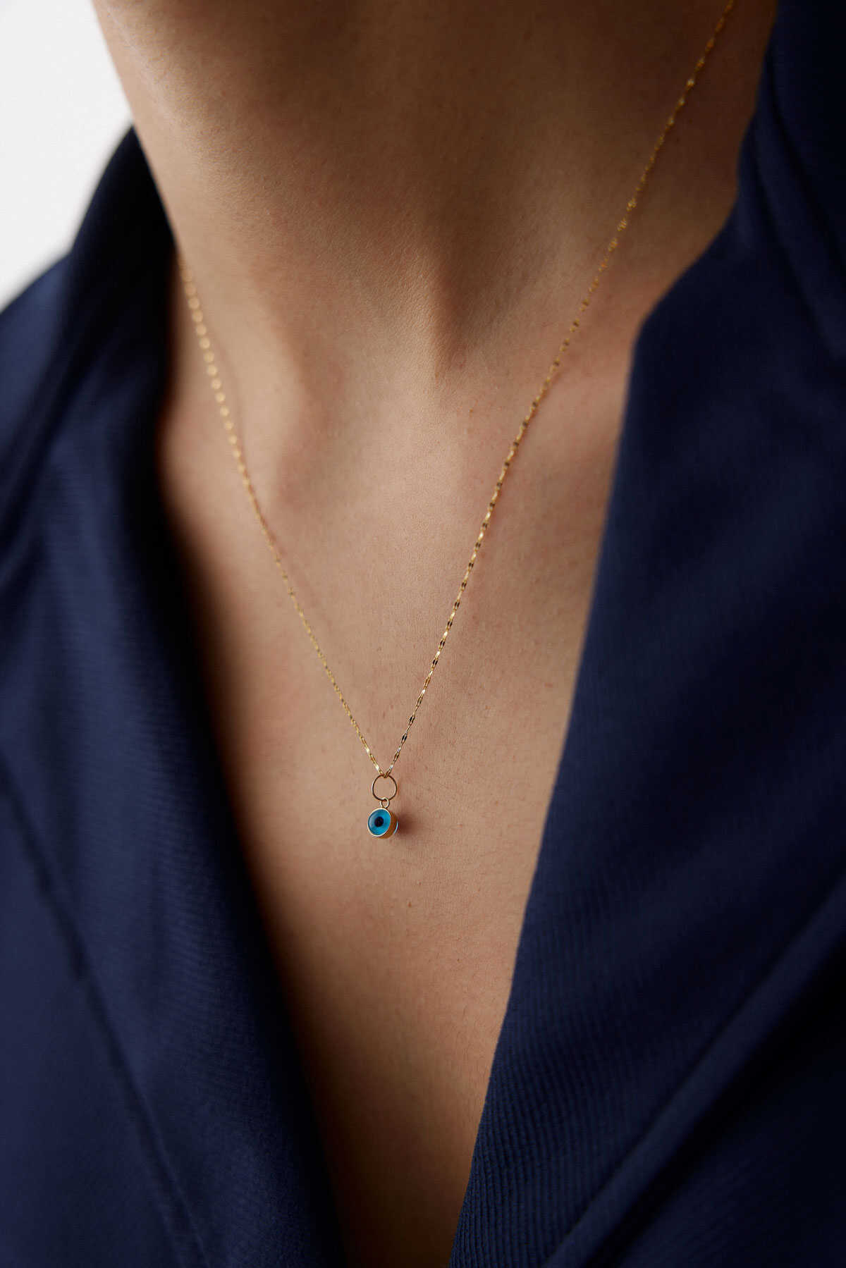 Aynalı Zincir Göz Kolye - Yavuz Kuyumculuk (2)