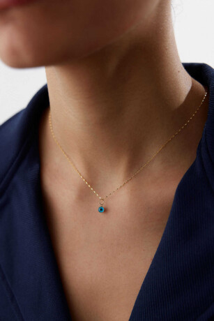 Aynalı Zincir Göz Kolye - 3