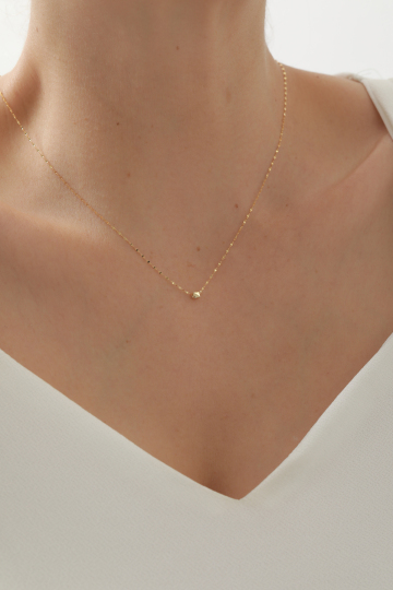 Aynalı Zincir Küp Kolye - 2