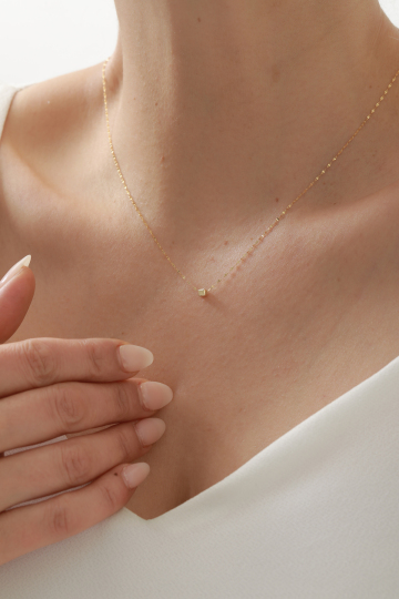 Aynalı Zincir Küp Kolye - 3