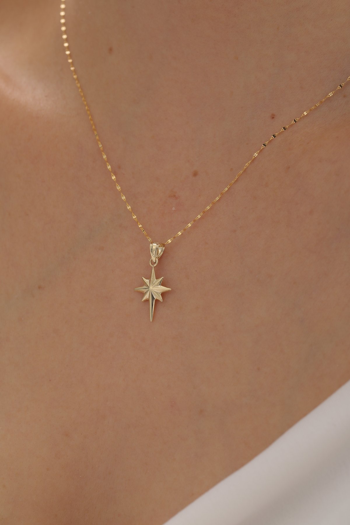 Aynalı Zincir Kuzey Yıldızı Kolye - Yavuz Kuyumculuk (1)