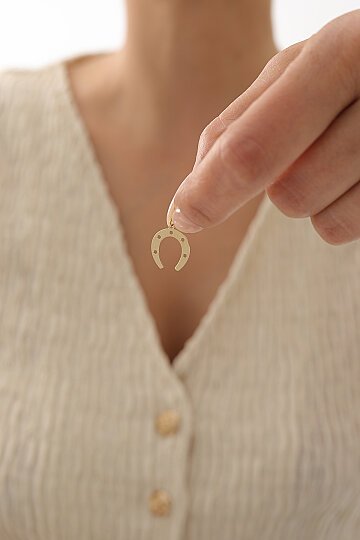 Aynalı Zincir Nal Kolye - 3