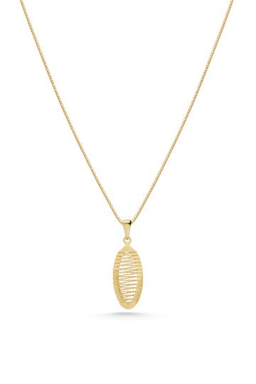 Aynalı Zincir Silindir Kolye - 2