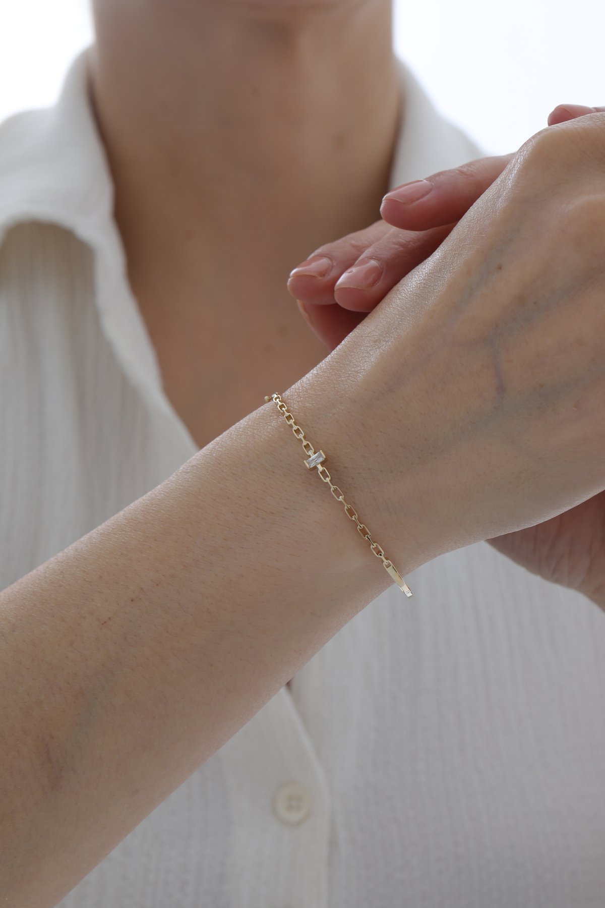 Baget Taşlı Modern Kelepçe - Yavuz Kuyumculuk (2)