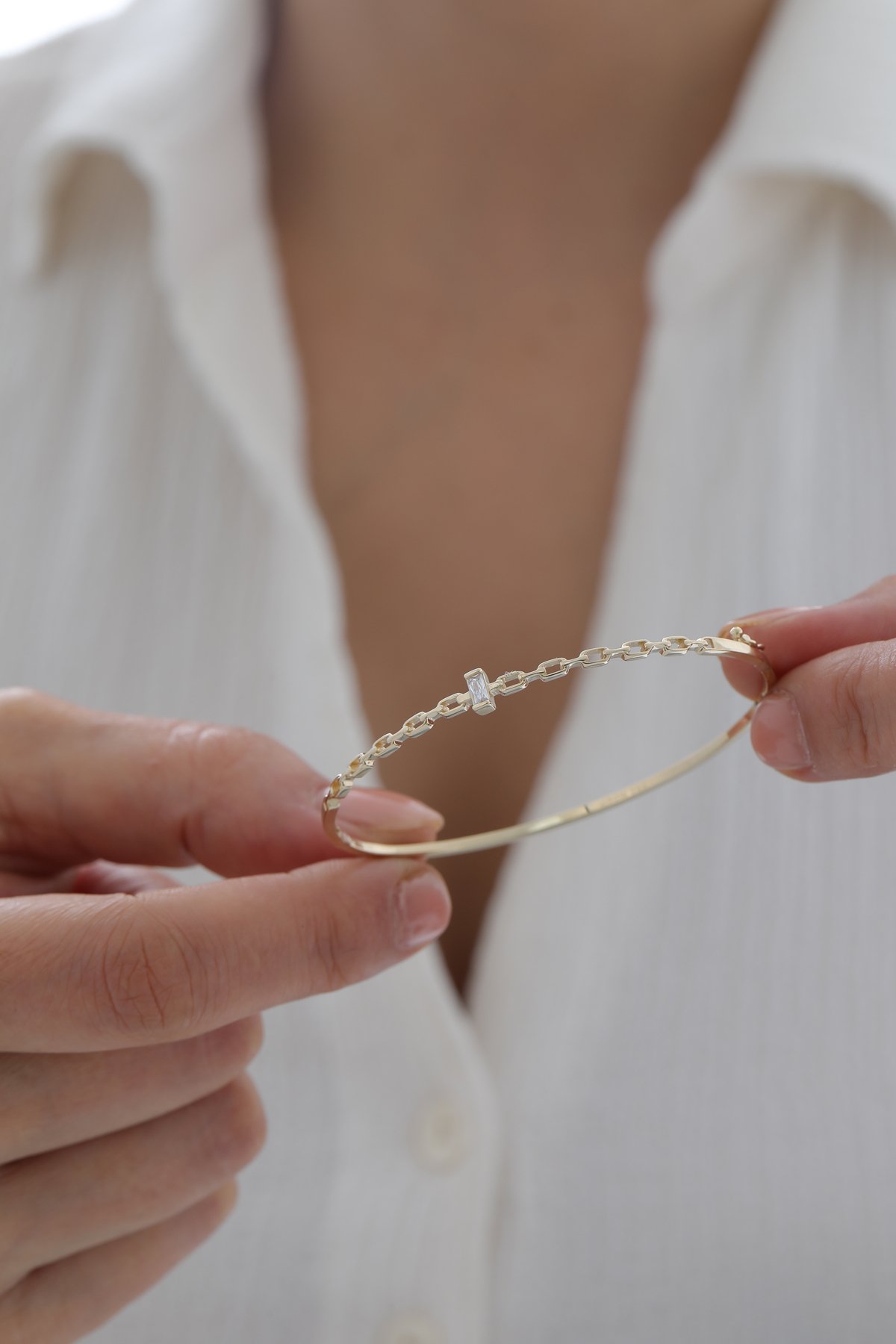 Baget Taşlı Modern Kelepçe - Yavuz Kuyumculuk (3)