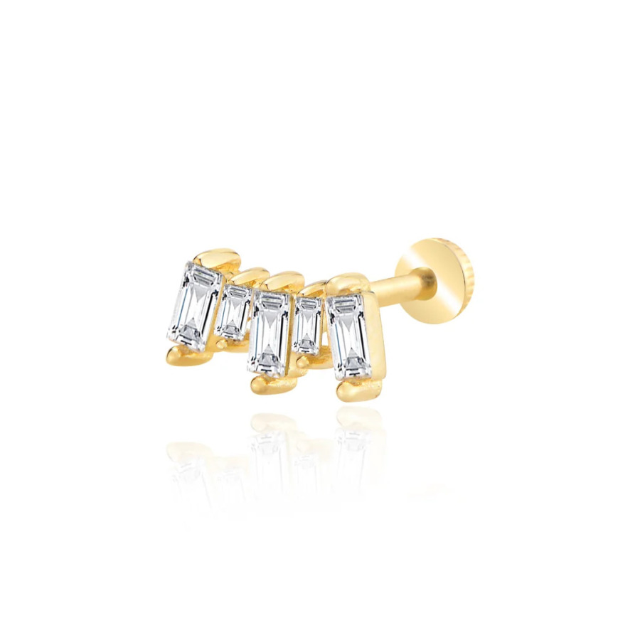 Baget Taşlı Tragus Piercing