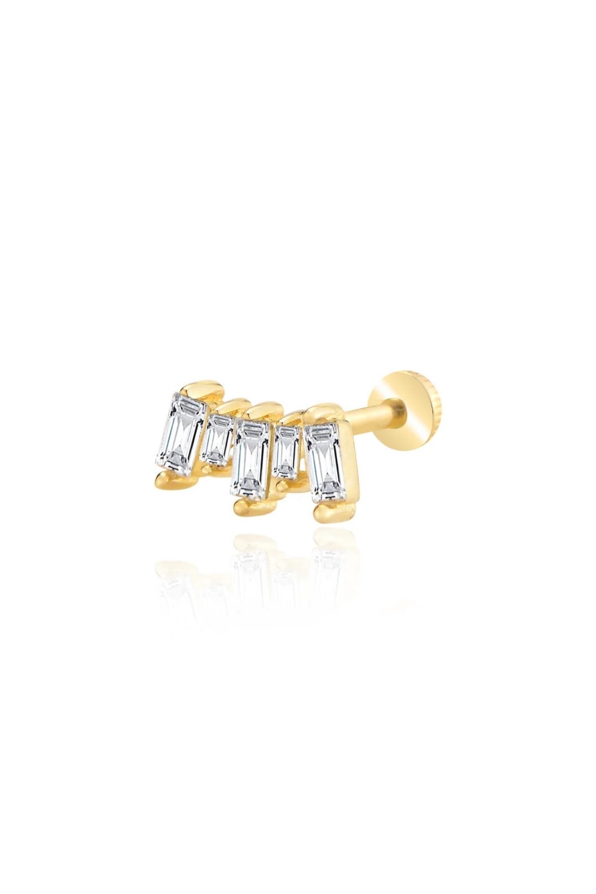 Baget Taşlı Tragus Piercing - Yavuz Kuyumculuk (1)
