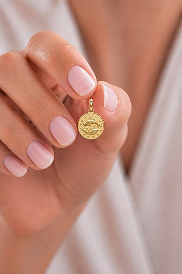 Balık Burç Kolye Ucu Charm - 1