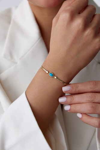 Balık Sırtı Firuze Bileklik - 1