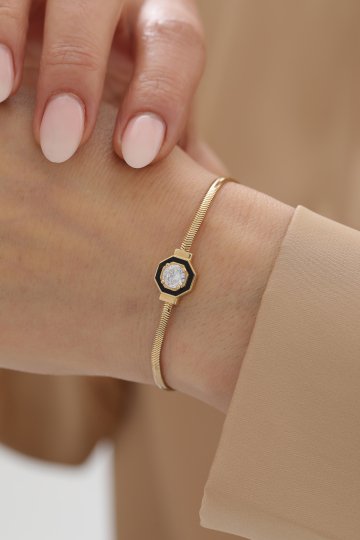 Balık Sırtı Mineli Baget Bileklik - 2