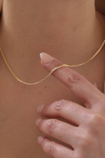 Balık Sırtı Snake Kolye - 1