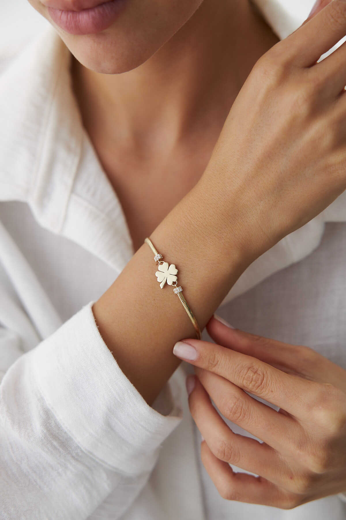 Balık Sırtı Yonca Bileklik - Yavuz Kuyumculuk (1)