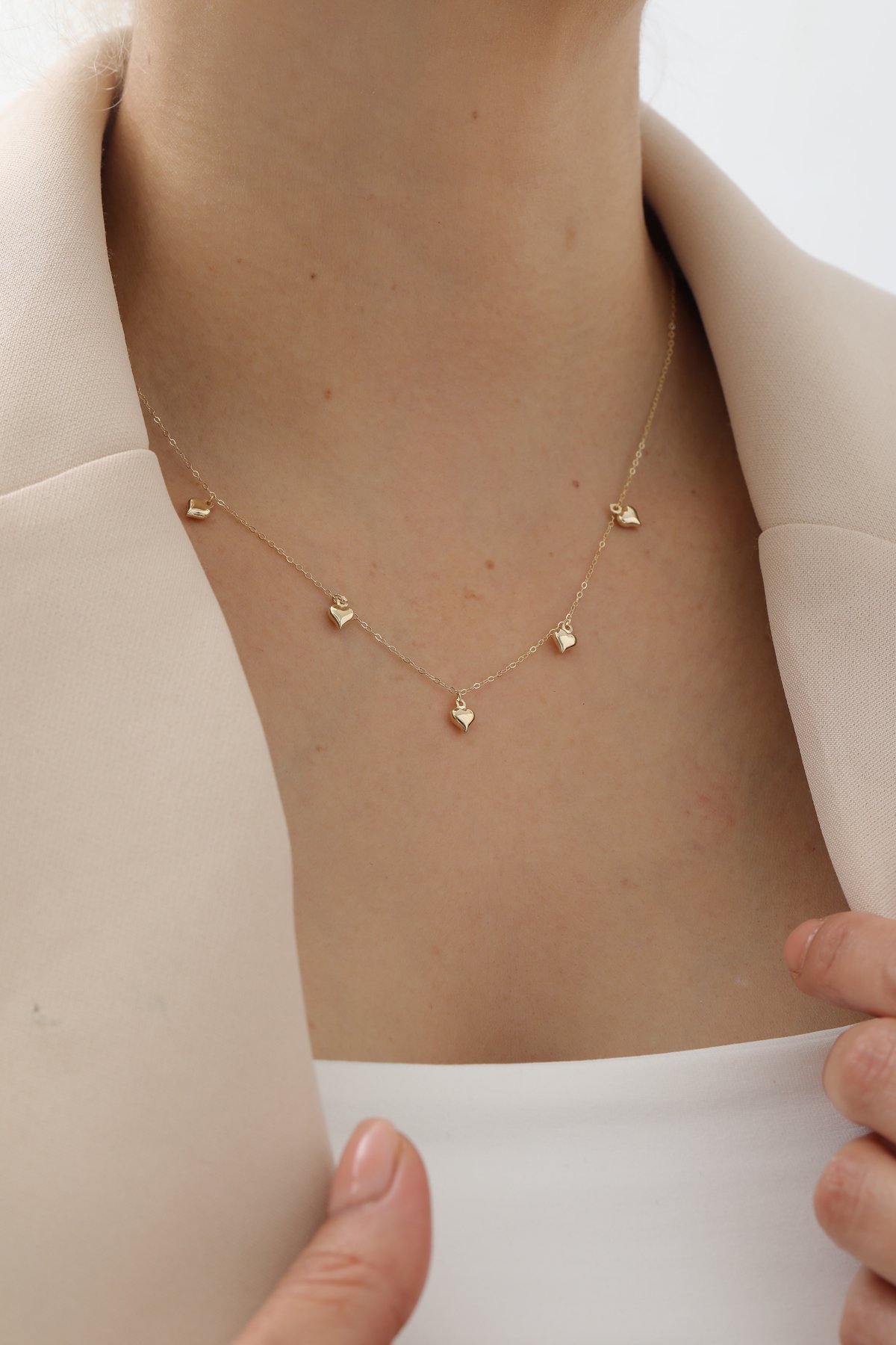 Beşli Kalp Kolye - Yavuz Kuyumculuk (3)