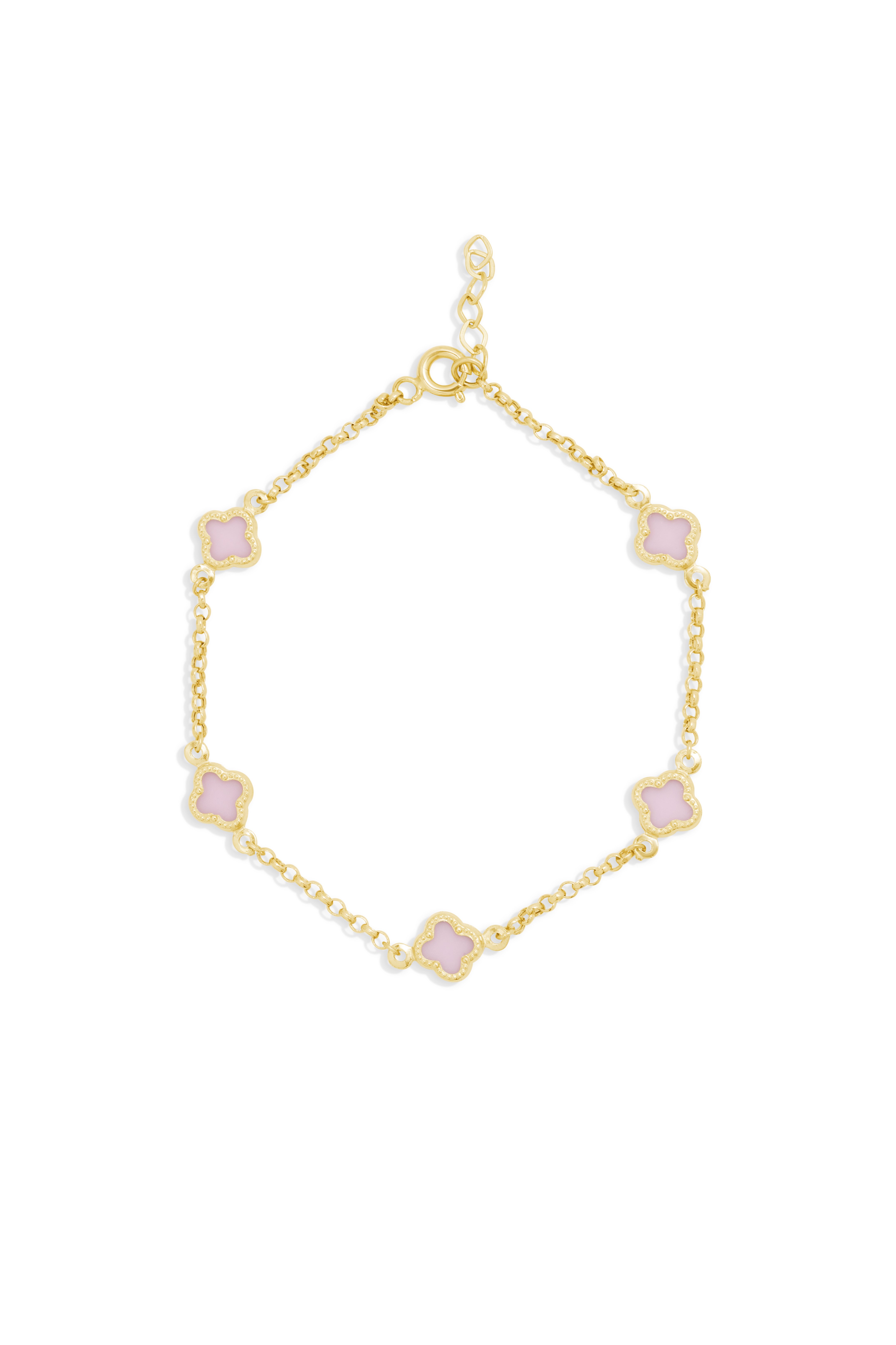 Beşli Yonca Bileklik - Pembe - Yavuz Kuyumculuk (2)