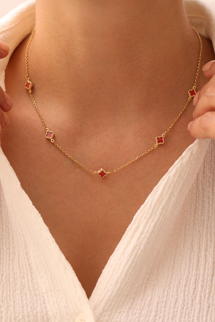 Beşli Yonca Kolye - Yavuz Kuyumculuk