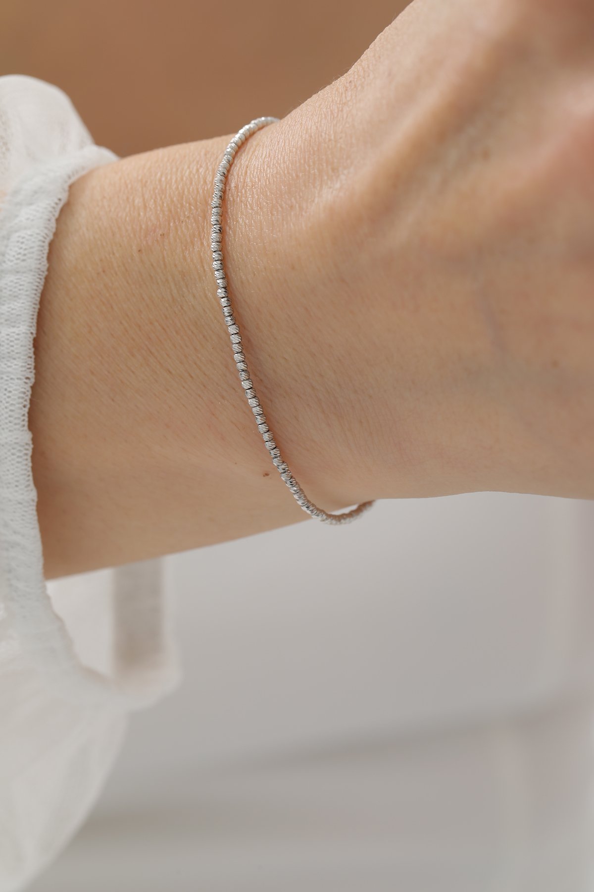 Beyaz Altın Dorika Top Bileklik - Yavuz Kuyumculuk (2)