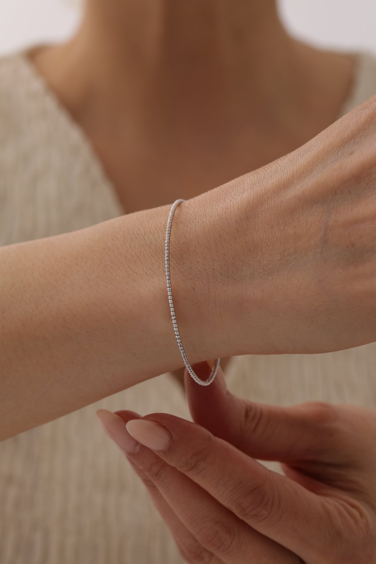 Beyaz Altın Dorika Toplu Kelepçe - Yavuz Kuyumculuk (1)