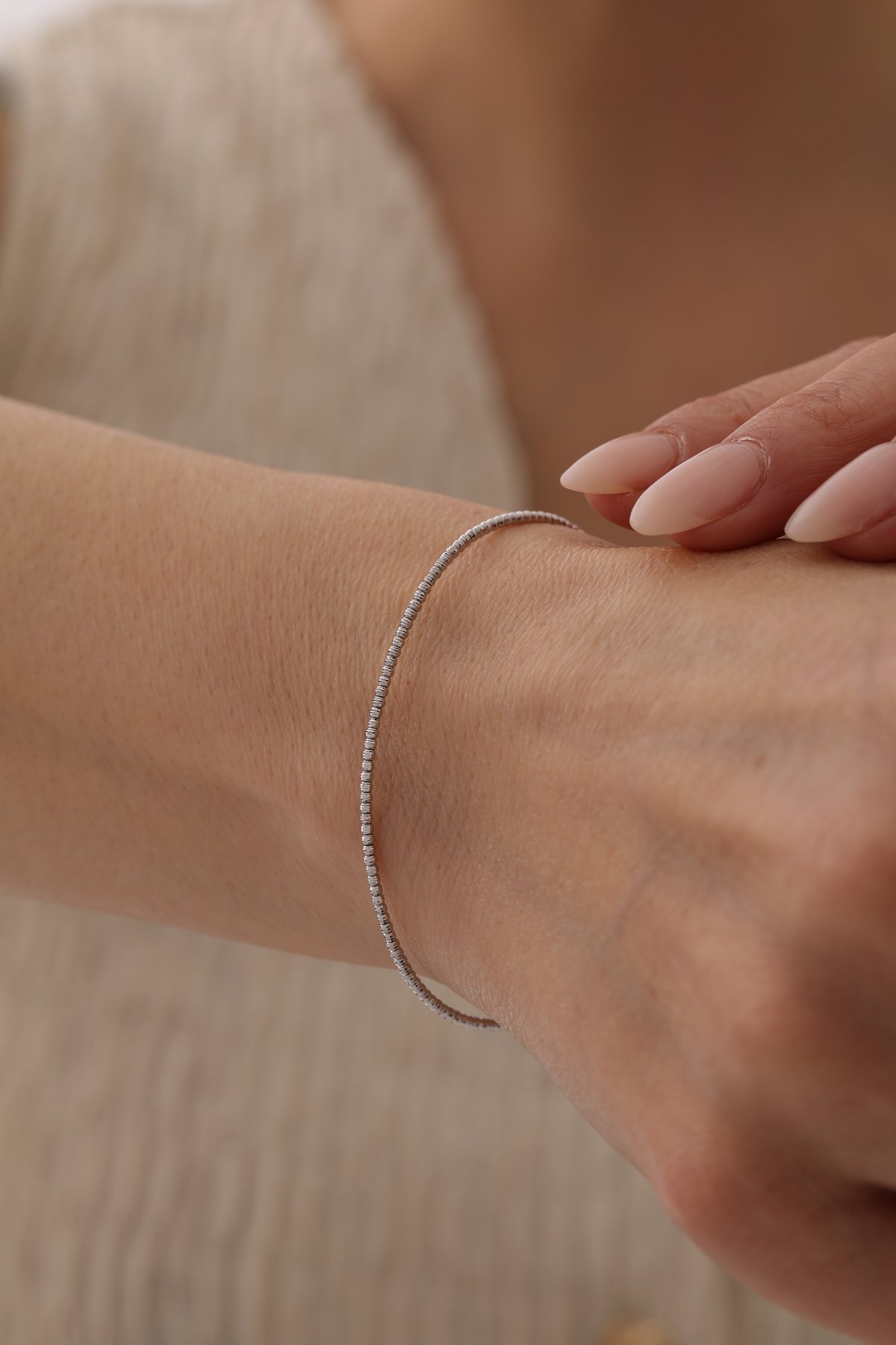 Beyaz Altın Dorika Toplu Kelepçe - Yavuz Kuyumculuk (2)