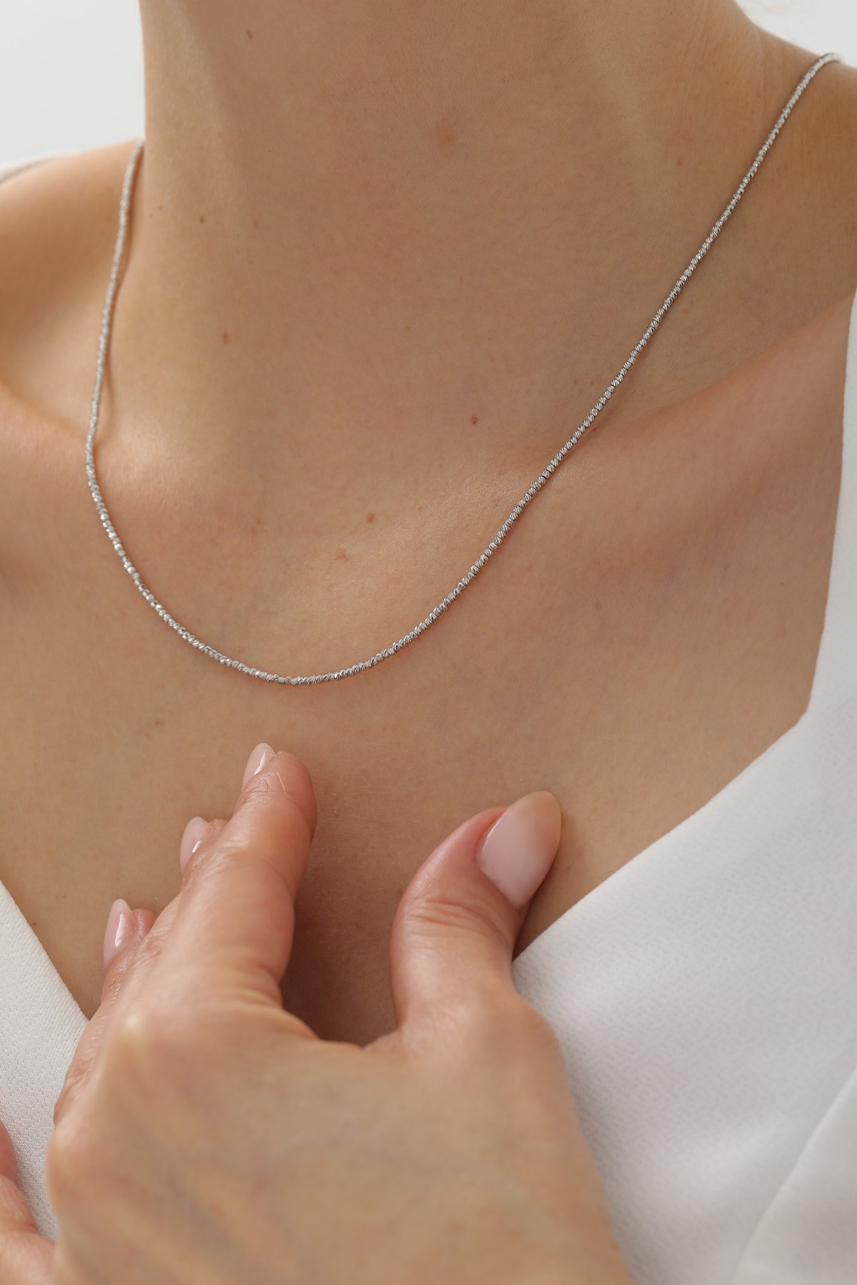 Beyaz Altın Dorika Zincir - Yavuz Kuyumculuk (1)