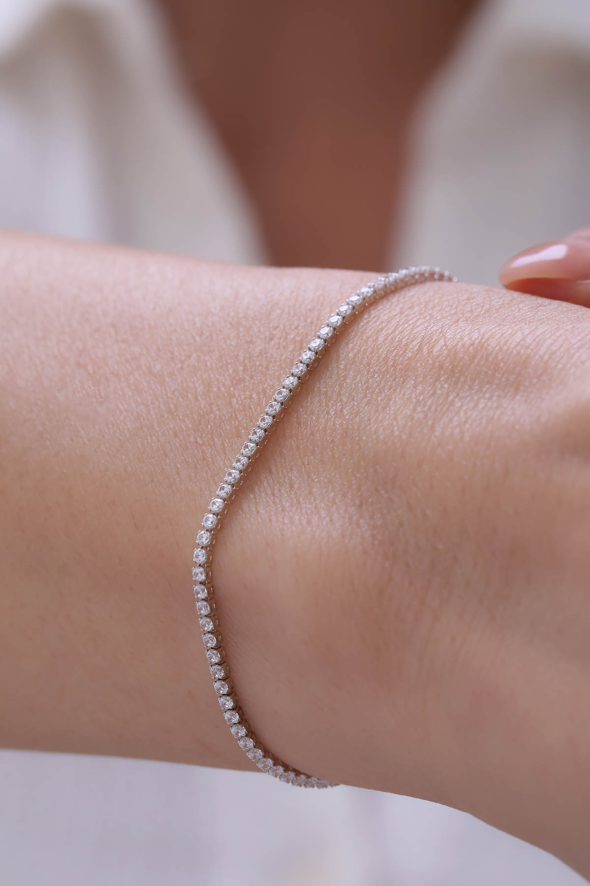 Beyaz Altın Su Yolu Bileklik - Yavuz Kuyumculuk (1)