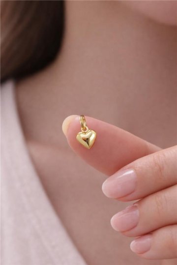 Bombe Kalp Kolye Ucu - 1