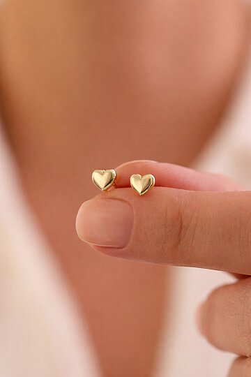 Bombe Kalp Top Küpe - 3