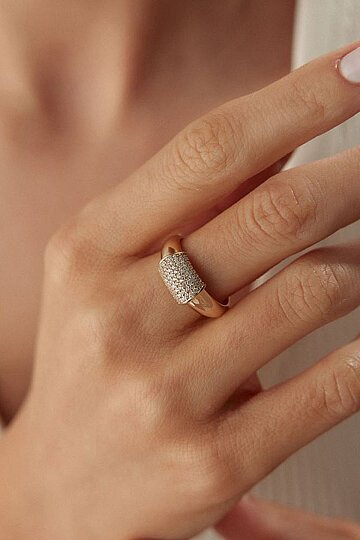 Bombeli Taşlı Yüzük - 1