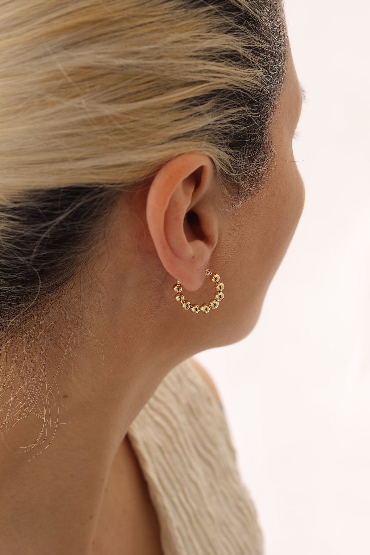 Büyük Toplu Halka Küpe - Yavuz Kuyumculuk (1)