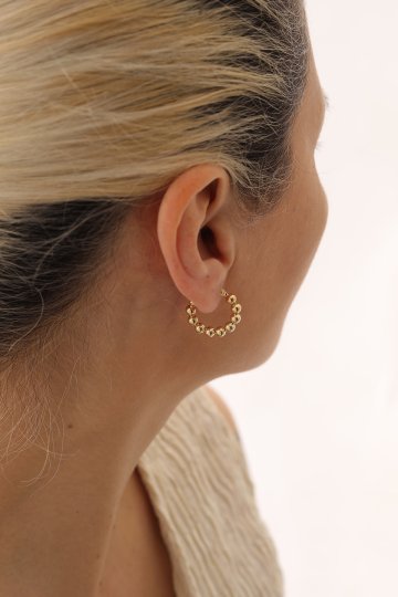 Büyük Toplu Halka Küpe - 2