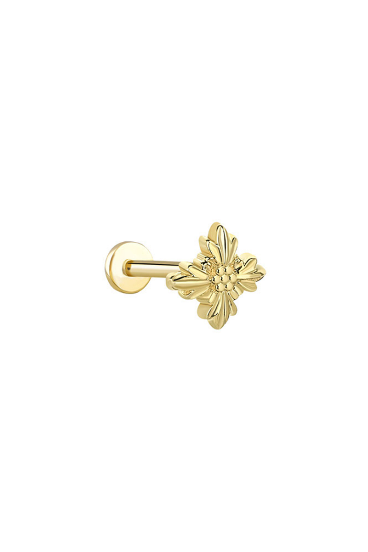 Çiçek Figürlü Tragus Piercing - Yavuz Kuyumculuk (1)