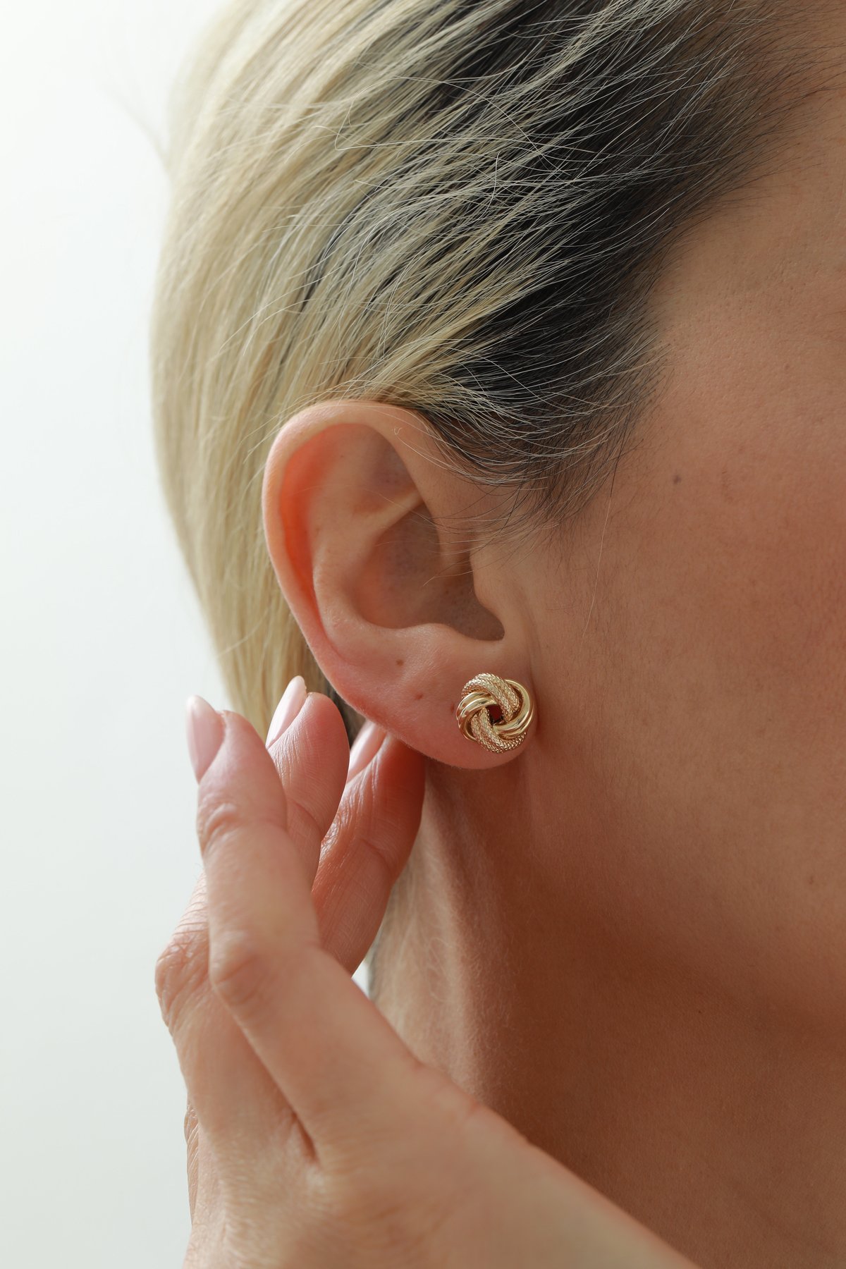 Çift Desen Düğüm Küpe - Yavuz Kuyumculuk (1)