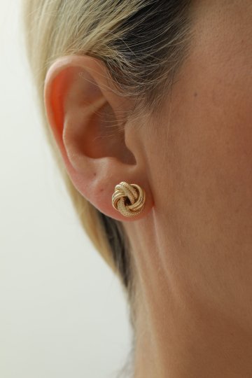 Çift Desen Düğüm Küpe - 3