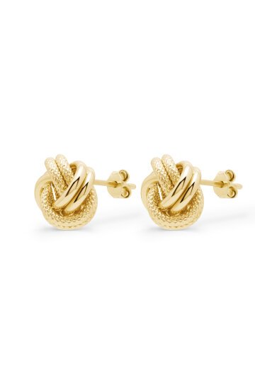 Çift Desen Düğüm Küpe - 2