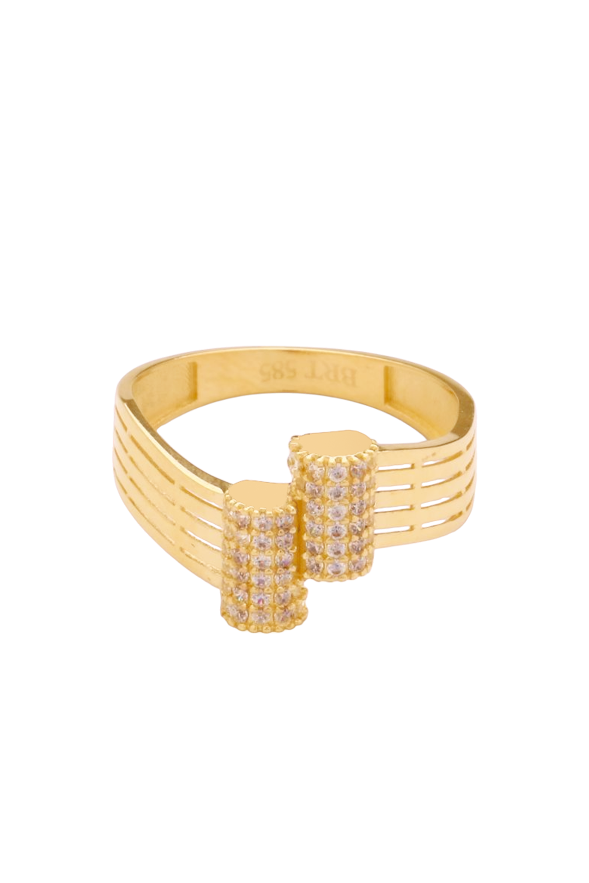 Çift Taş Detaylı Modern Yüzük - Yavuz Kuyumculuk (4)